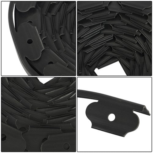 Solid Spare L-shaped Landscape Edging Border Kit No-Dig Garden Edge Lawn Border 1.5" 60 FT