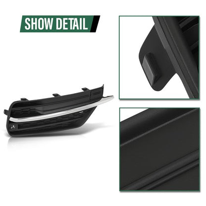 Solid Spare Front Bumper Insert Fog Light Cover Fit For 2016-2019 Volvo XC90 Right Side