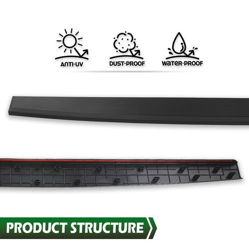 Solid Spare Tailgate Cap Molding Top Protector Fit For 2014-2019 Chevy Silverado/GMC Sierra