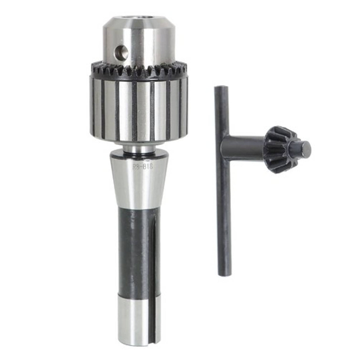 Solid Spare New Super Heavy Duty Drill Chuck 5/8" Capacity With R8 Shank & Tightening Key R8