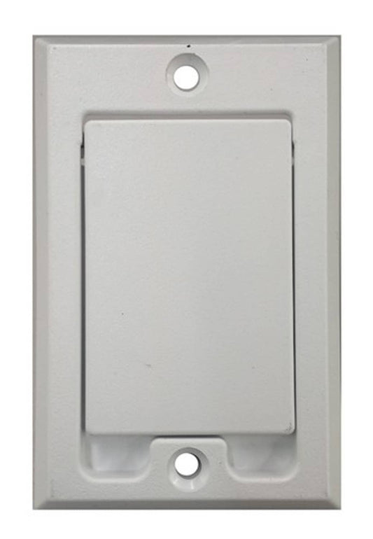 Solid Spare Central Vacuum Square Door Inlet Valve Cover Plate White for Hayden