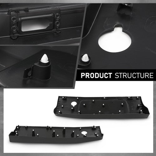Solid Spare Fit For 2015-2019 Ford Transit 150 250 350 Rear Door Lower Molding Left+Right