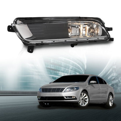 Solid Spare Fit For 13-17 VW Volkswagen CC Bumper Fog Light Driving Lamp W/ Bulb Left