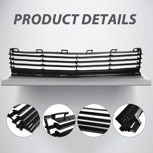 Front Lower Grille & Pair Fog Light Covers W/ Hole For Toyota Prius 2004-2009
