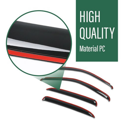 Solid Spare Rain Guards Window Visors Fit For 00-06 Chevy Tahoe/GMC Yukon/Cadillac Escalade