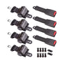 Solid Spare For EZGO/Yamaha/Club Car Golf Cart Seat Belts Lap Set Retractable 4 Sets