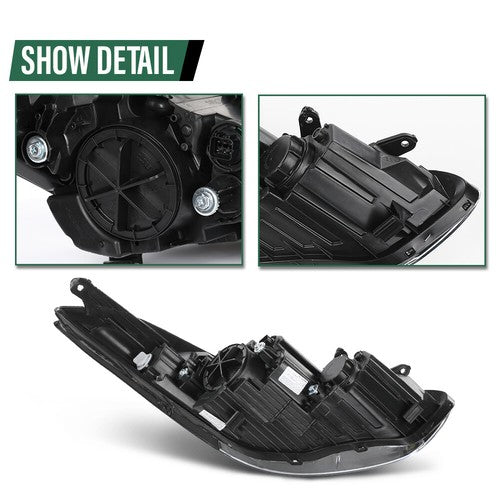 Solid Spare New Fit For 2011-2013 Hyundai Elantra Halogen Headlight Assembly Left Driver