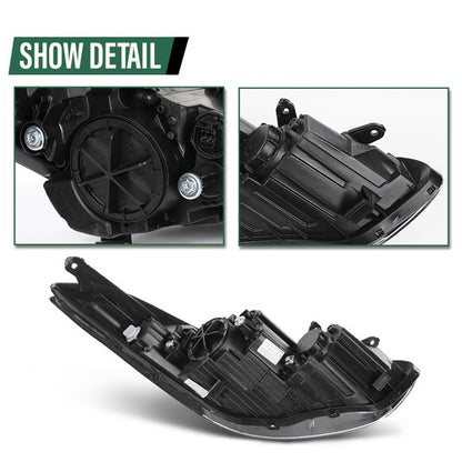 Solid Spare New Fit For 2011-2013 Hyundai Elantra Halogen Headlight Assembly Left Driver