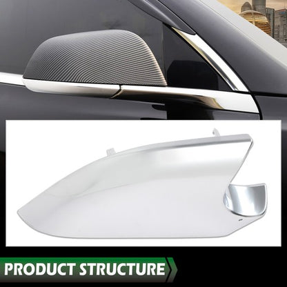 Solid Spare Fit For 2017-2022 Tesla Model 3 Right Side Door Mirror Cover Lower Holder Silver