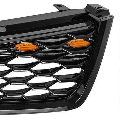 For 2019 2020 2021 Subaru Forester Front Bumper Black Honeycomb Grille w/Light