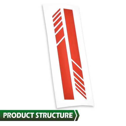 Solid Spare Fit For Car Accessories Rearview Mirror 5D Sticker Vinyl Stripe Decal L+R