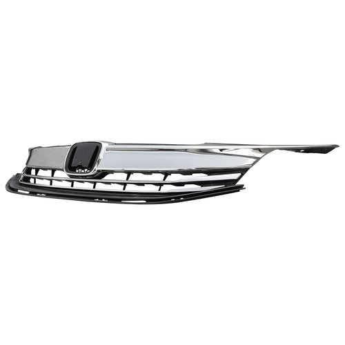 2PCS FITS 2016 2017 Honda Accord Sedan 4D Front Bumper Grille Grill Upper Lower