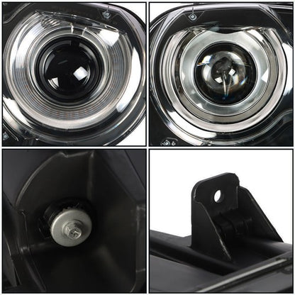 Solid Spare Pair Set For Dodge Challenger 2015-2018 Headlight Replacement Halogen Clear Lens