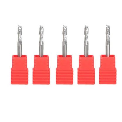 Solid Spare 5 Pack 1/8" Diameter 2 Flute 1/2" LOC 1-1/2" Overall Length Carbide End Mill