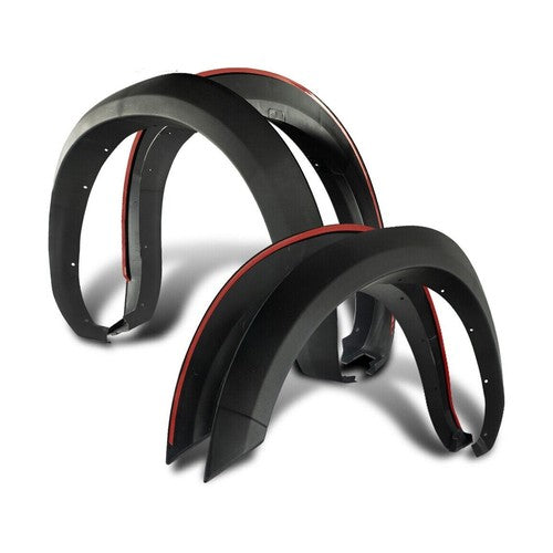 Solid Spare [4Pcs]Fit For 2010-2018 Dodge Ram 2500 3500 Factory Style Wheel Fender Flares