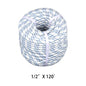 Solid Spare 1/2" x 120' Double Braided Polyester Rope 8400 Lbs Breaking Strength For Swing