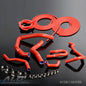 Solid Spare Fit For 92-00 Civic Type-R DC2 B16A B18C DOHC Silicone Hose Kit+Vacuum Hose Red