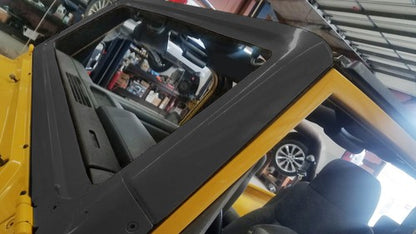 Solid Spare Black Front Windshield Frame For 2003 -2006 Jeep Wrangler TJ 55395014AB