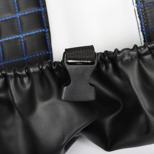 Solid Spare For EZGO Medalist TXT 1994 95 96-2013 Front Seat Cover Blk Diamond Stitching