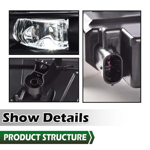 Solid Spare Fit For 16-2019 BMW G11 G12 740i 750i Front Bumper LED Fog Lights Driving Lamps