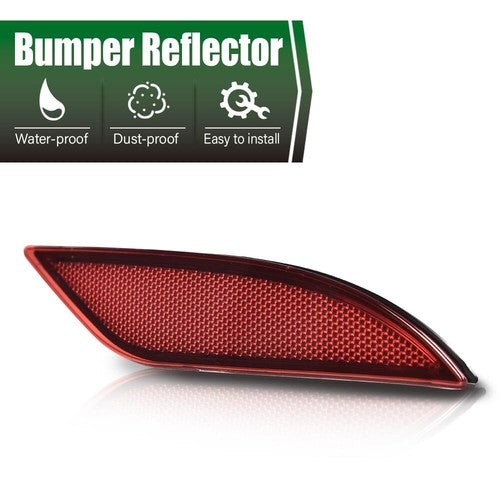 Solid Spare Fit For 16-22 Chevrolet Malibu Rear Bumper Reflector Right Passenger Side Red