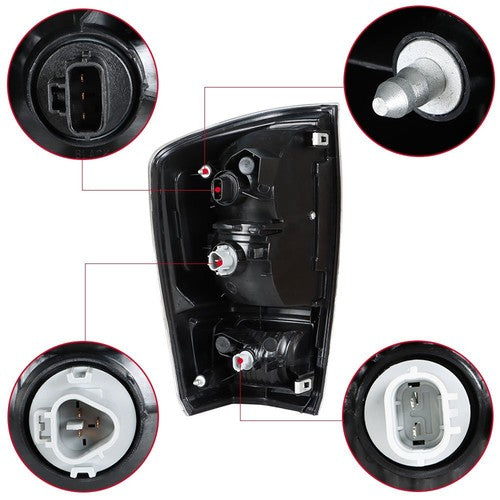 Solid Spare For Toyota Tacoma 2016-2020 Tail Lights Stop Brake Light Left & Right Side Pair