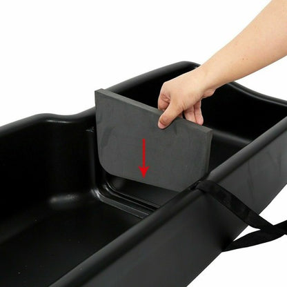 Solid Spare For 2015-2025 Ford F150 F250 F350 F450 SuperCrew/Crew Cab Underseat Storage Box