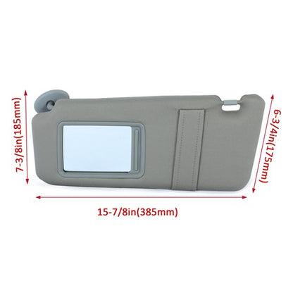 Solid Spare For Toyota Camry 2007-2011 Gray Car Sun Visor Pair Left & Right Side W/ Sunroof