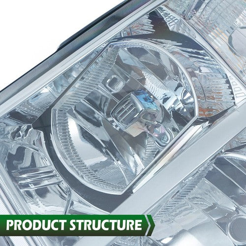 Solid Spare Smoke Lens Chrome Headlights Fit For 2007-2014 Chevy Silverado 1500 2500 3500