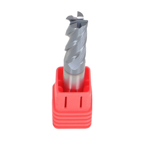 Solid Spare 3/8" 4 Flutes Carbide End Mill 1" Cut Length Tungsten Steel 0.020 Corner Radius