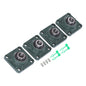Solid Spare 4Pcs UCF204-12 Pillow Block Flange Bearing 3/4" Bore 4 Bolt Solid Base