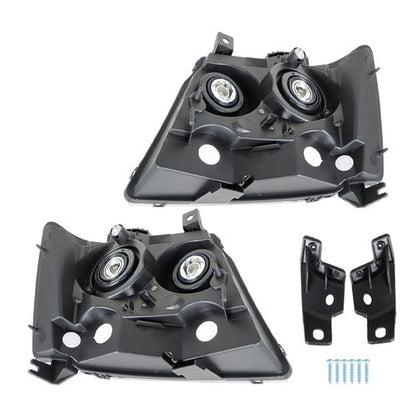 Solid Spare Chrome New For Chevy Avalanche/Suburban/Tahoe 2007-2014 Halogen Pair Headlights