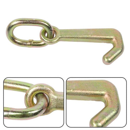Solid Spare 2 Pack 5/16 Inch G70 Mini J Hook Hooks 5400lbs Working Load Limit Towing Hooks