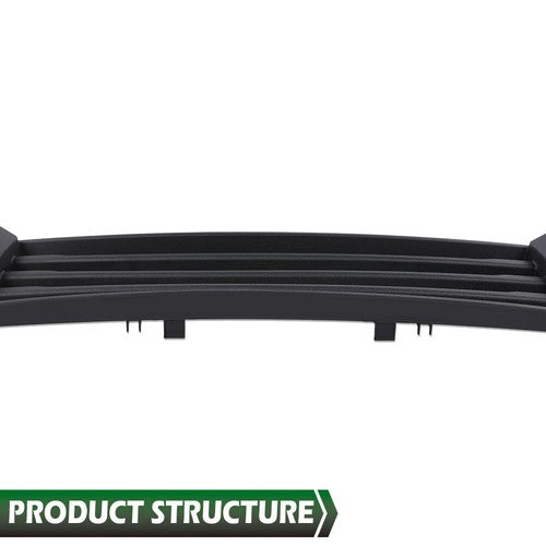 Solid Spare Fit For 2015-2017 Ford F-150 Front Bumper Cover Lower Grille Trim Panel Black