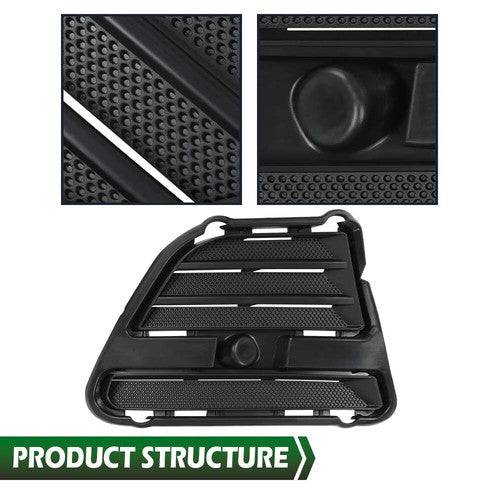 Solid Spare Front Bumper Insert Fog Light Cover Left+Right Fit For 2013-2014 Ford Mustang