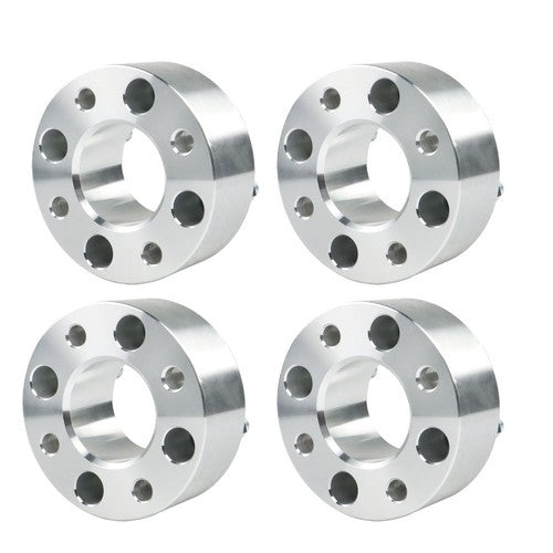 Solid Spare Wheel Spacers 2" 50mm 4x101.6mm Hub Bore 62mm Thread Size 1/2"x20 Silver 4Pcs US