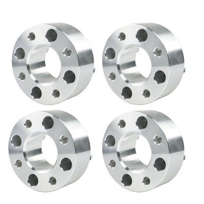 Solid Spare Wheel Spacers 2" 50mm 4x101.6mm Hub Bore 62mm Thread Size 1/2"x20 Silver 4Pcs US