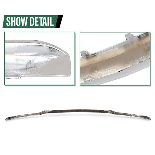 Solid Spare 3PCS For Mercedes Benz W205 2015-2018 Chrome Front Bumper Lower Lip Molding Trim