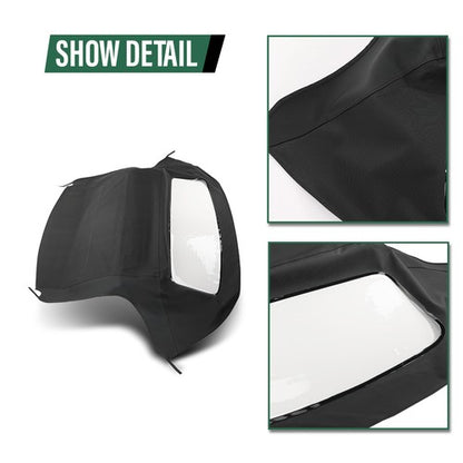 Solid Spare Convertible Soft Top & Plastic Window Fit For 1996-2002 BMW Z3 & M Roadster E36