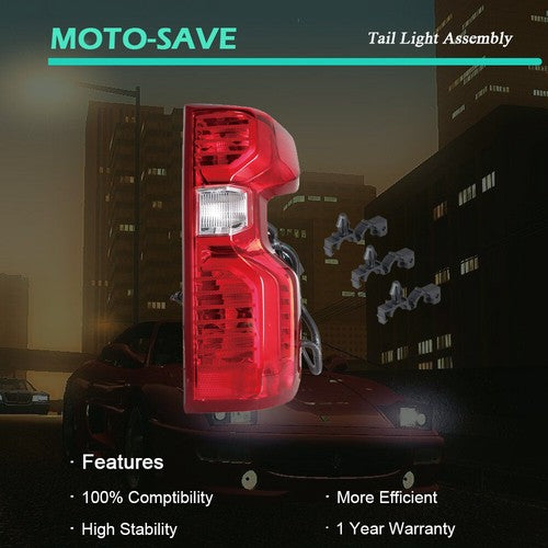 Solid Spare Right Passenger Side Rear Tail Light Brake Lamp Fit For 2019-21 Chevy Silverado
