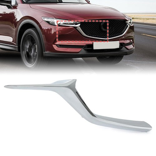 Solid Spare Passenger Right Front Bumper Lower Grille Molding Trim For Mazda CX-5 2017-2021