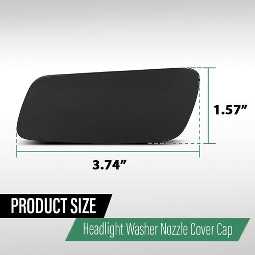 Solid Spare Fit For 17-25 Volvo S90 V90 Cross Country Headlight Washer Cover Cap Left+Right