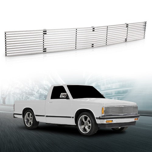 Solid Spare Fit For 91-93 Chevy S-10/91-94 Blazer Phantom Billet Grille Insert Chrome