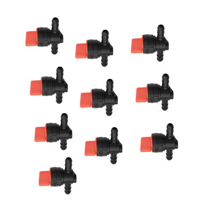 Solid Spare 1/4"Straight In-Line Gas Motorcycle Fuel Shut-off / Cut-off Valves10 Pcs