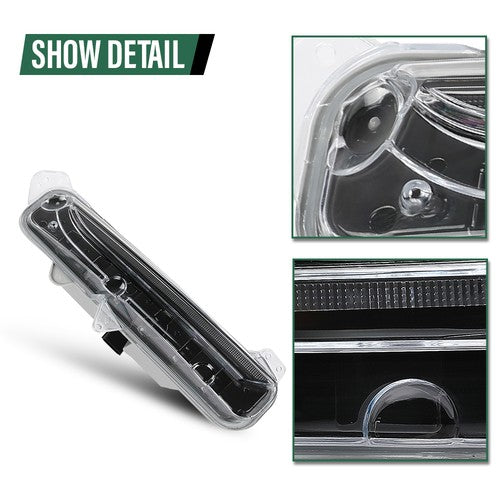 Solid Spare Front Bumper LED Fog Light Driving Lamp Fit For 2016-2017 Lincoln MKX Right Side