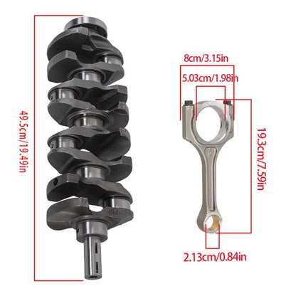 Solid Spare For Hyundai 11-15 Tucson/2012 Santa Fe/09-18 Sonata Crankshaft & Connecting Rods