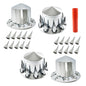 Solid Spare 33mm Spiked Axle Cover Set Rear Axle Complete Wheel Cover Fits For Semi Truck
