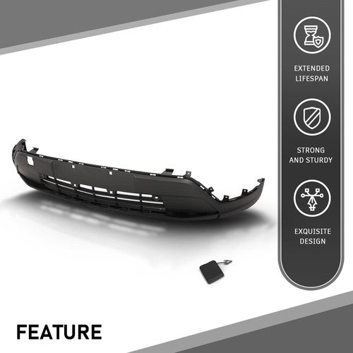 Solid Spare Fit For 2019-2023 Cadillac XT4 Front Lower Bumper Assembly with Sensor Holes