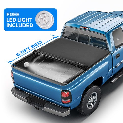 Solid Spare For 1988-2007 GMC Sierra Chevy Silverado 1500 Tonneau Cover 6.5FT Bed Roll-Up