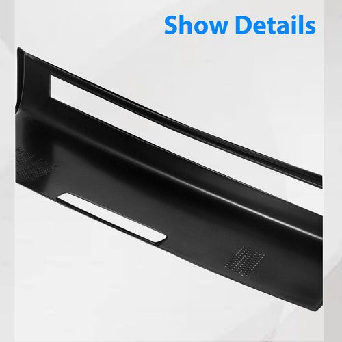 Solid Spare Hard Black Dash Pad Cover Cap For 1981-1991 Chevrolet GMC C/K/R/V Truck/SUV